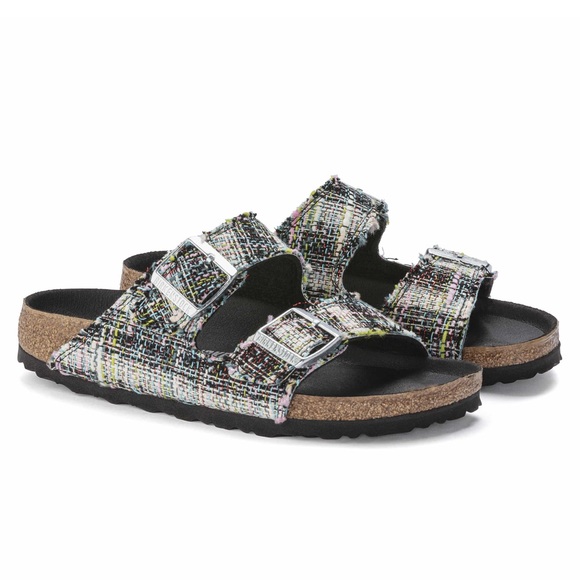 Birkenstock Arizona Rivet Logo US 6-6.5 tweed sandals - Picture 4 of 11